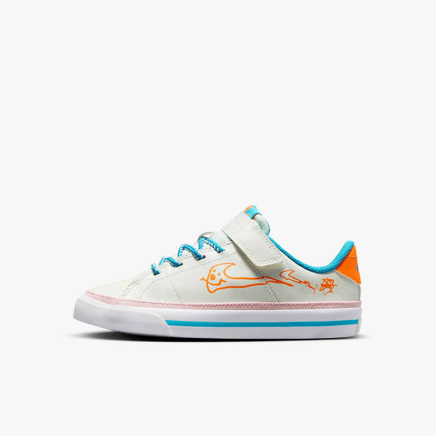 Nike Authentique Court Legacy GS Grade Chaussures de skate scolaire DZ2814-100