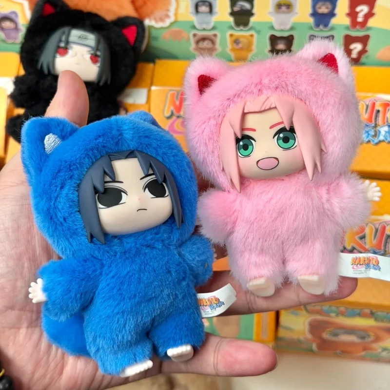 Оригинальная серия Eaki Naruto V3 Kitten Land: Слепая коробка-сюрприз милая загадочная коробка плюшевая аниме-фигурка-подвеска брелок подарки