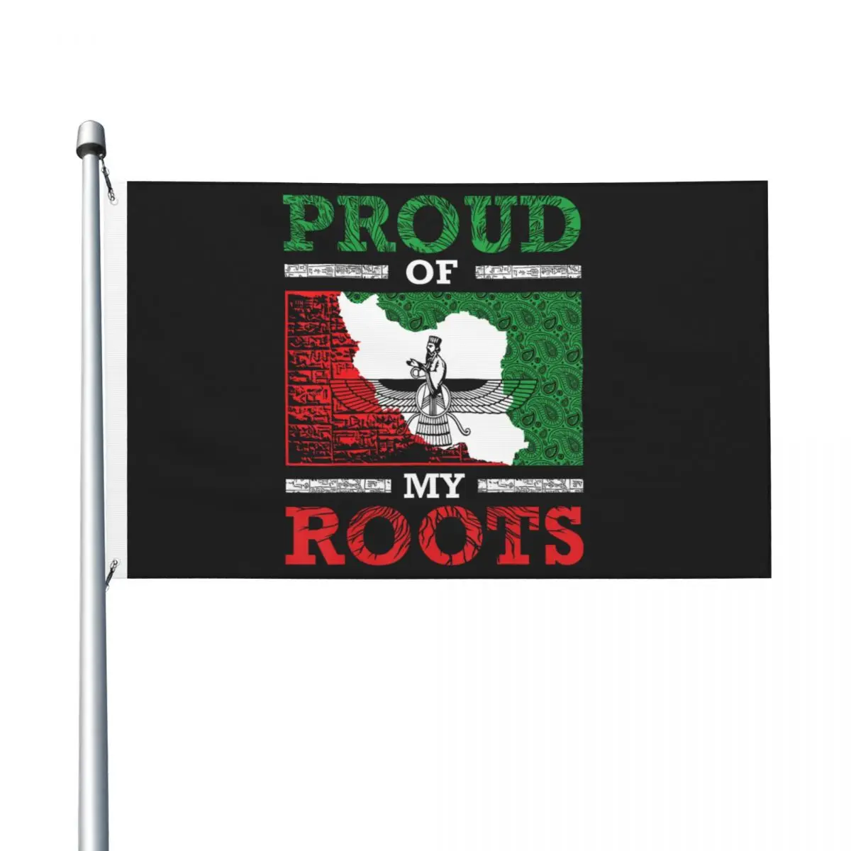 90X150cm Iran Iranian Persian Irani Flag Iran Roots Farsi Irani Iran Flag For Celebration Home Decoration Hanging Flags Banner