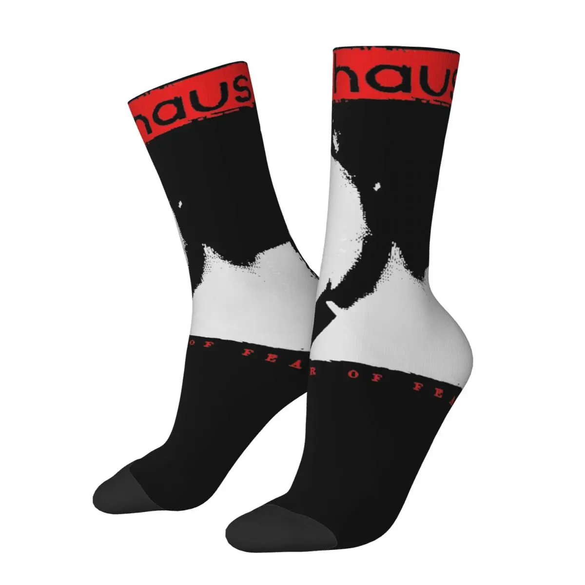 

New Men's Socks Novelty Gothic Rock 80s Music Sock Polyester Bauhaus Goth Skateboard Women Socks Spring Summer Autumn Winter