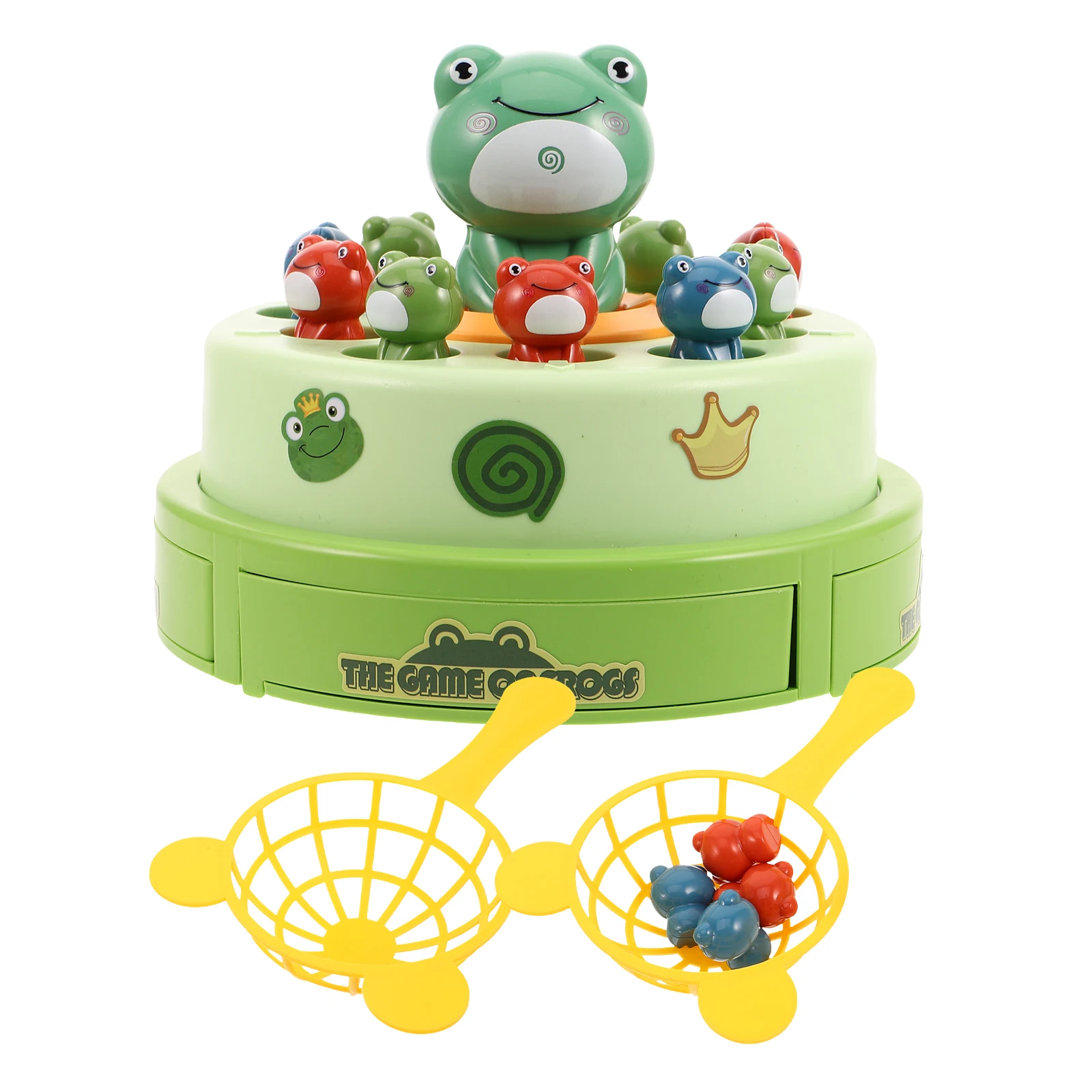 

1 set Frog Ejection Bounce Catch Game Kids Toys Musical Frog Disc Parent-child Interaction Indoor Outdoor Activities