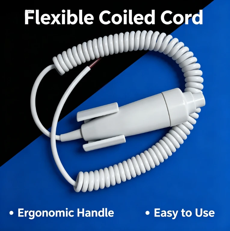 New X-ray Hand Brake Switch, TPU Cable Exposure Hand Switch for DR X-ray Machine, Durable Exposure Handbrake for Radiology