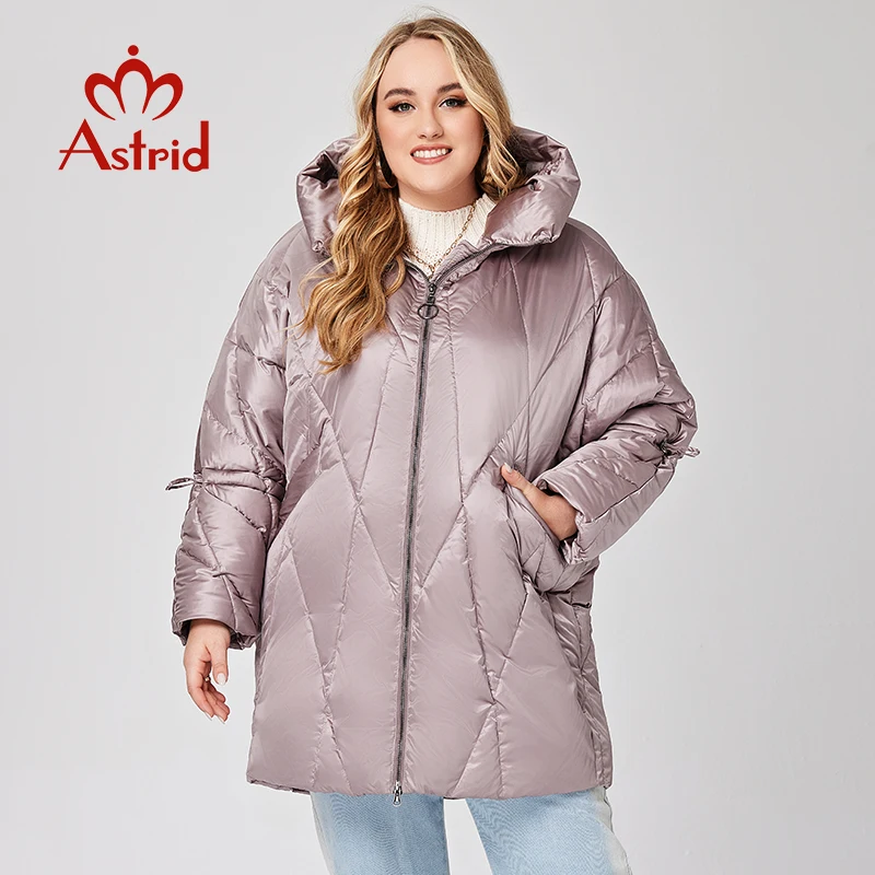 

Astrid Winter Jacket Women 2022 Loose Clothing Hooded Zipper Warm Quilted Coat Fashion Thick Women's Parka Female Outwear W002