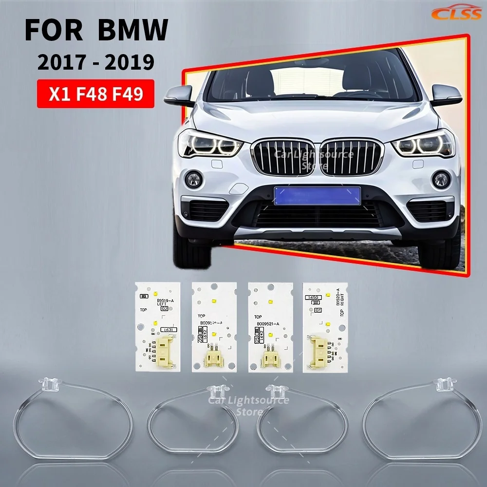 

For BMW X1 F48 F49 2016-2019 DRL LED Boards Light Guide Plate Light guide tube Headlight Daytime Running Light Guide Angel Eye
