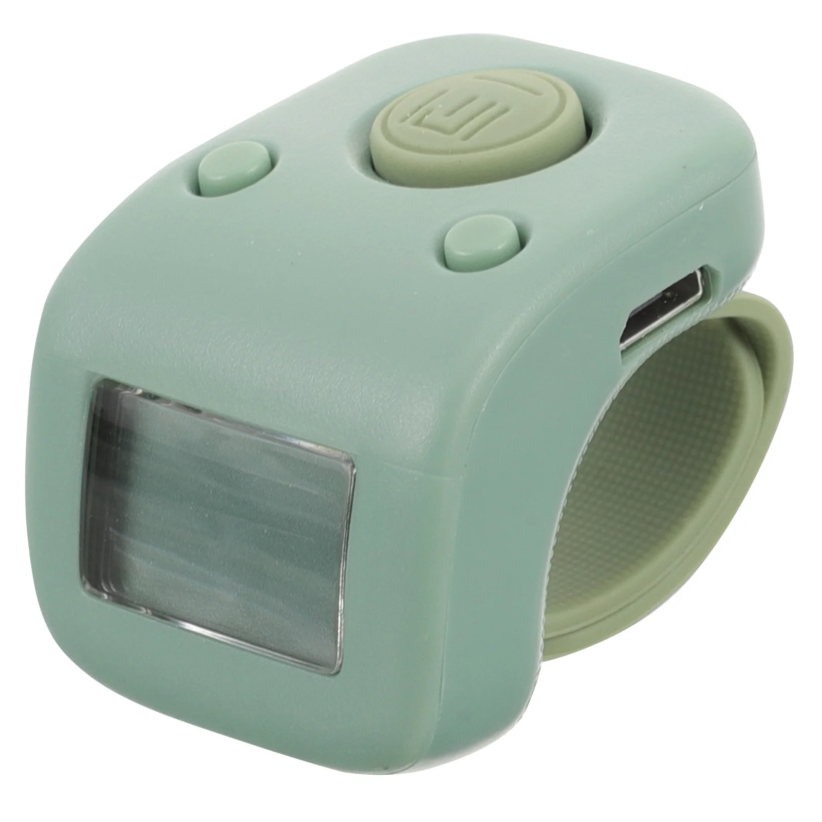 عداد إصبع رقمي قابل لإعادة الشحن، جهاز نقر إلكتروني صغير محمول باليد، عداد إصبع إلكتروني صامت مع حلقة لـ #2