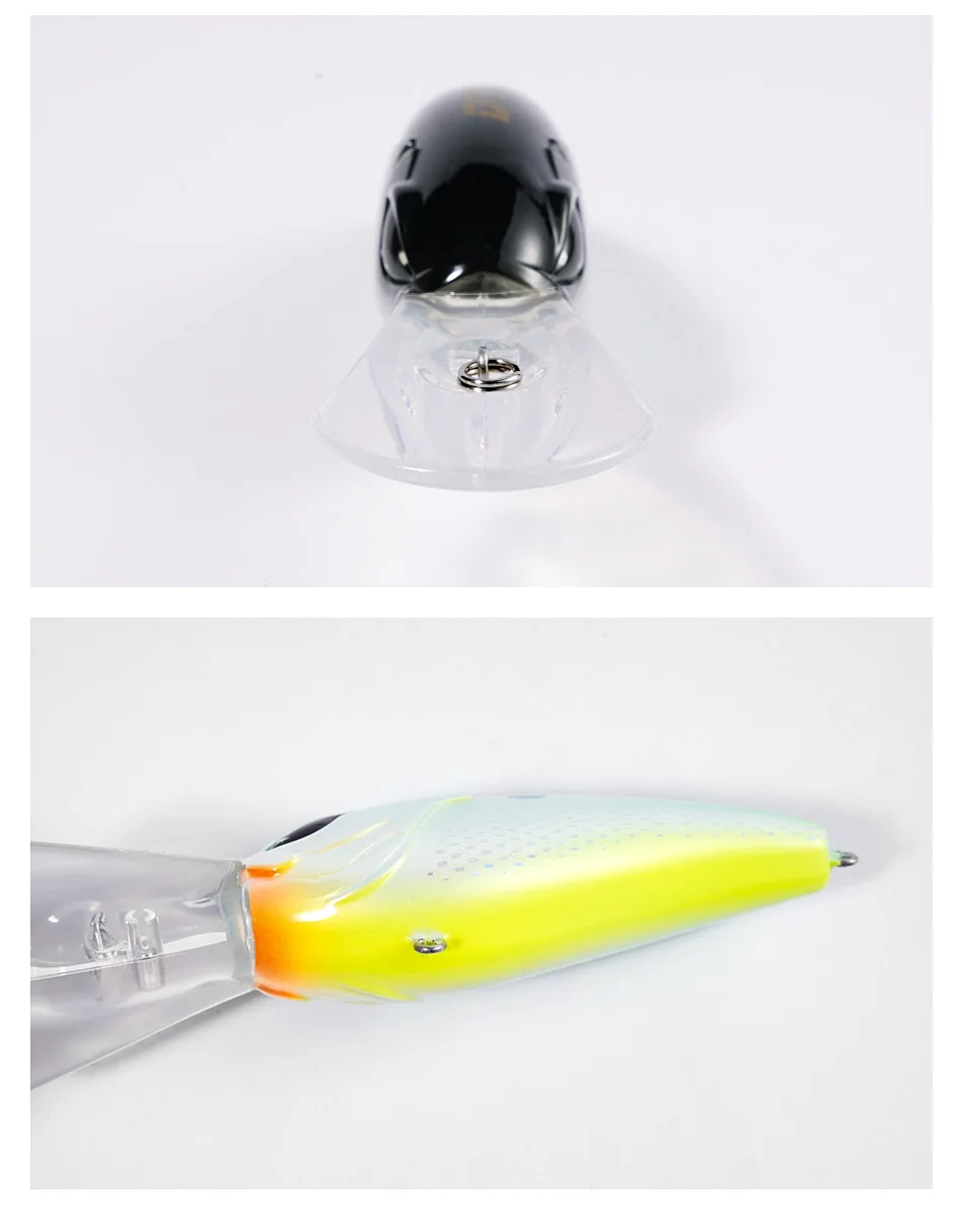 Dyy 8cm 30,5g Deep Diving Kurbel köder Minnow Angel köder langsam schwimmender Wobbler künstlicher harter Köder für Bass Hecht Angel köder – Detail 11