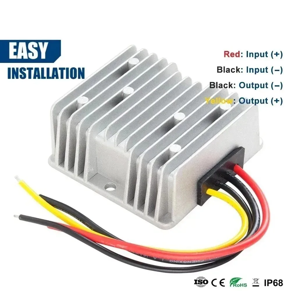 8-40V to 13.8V Power Converter Stabilizer Voltage Supply Module 5A 10A 15A 20A 25A 30A DC DC Boost Buck Regulator for Car RVs