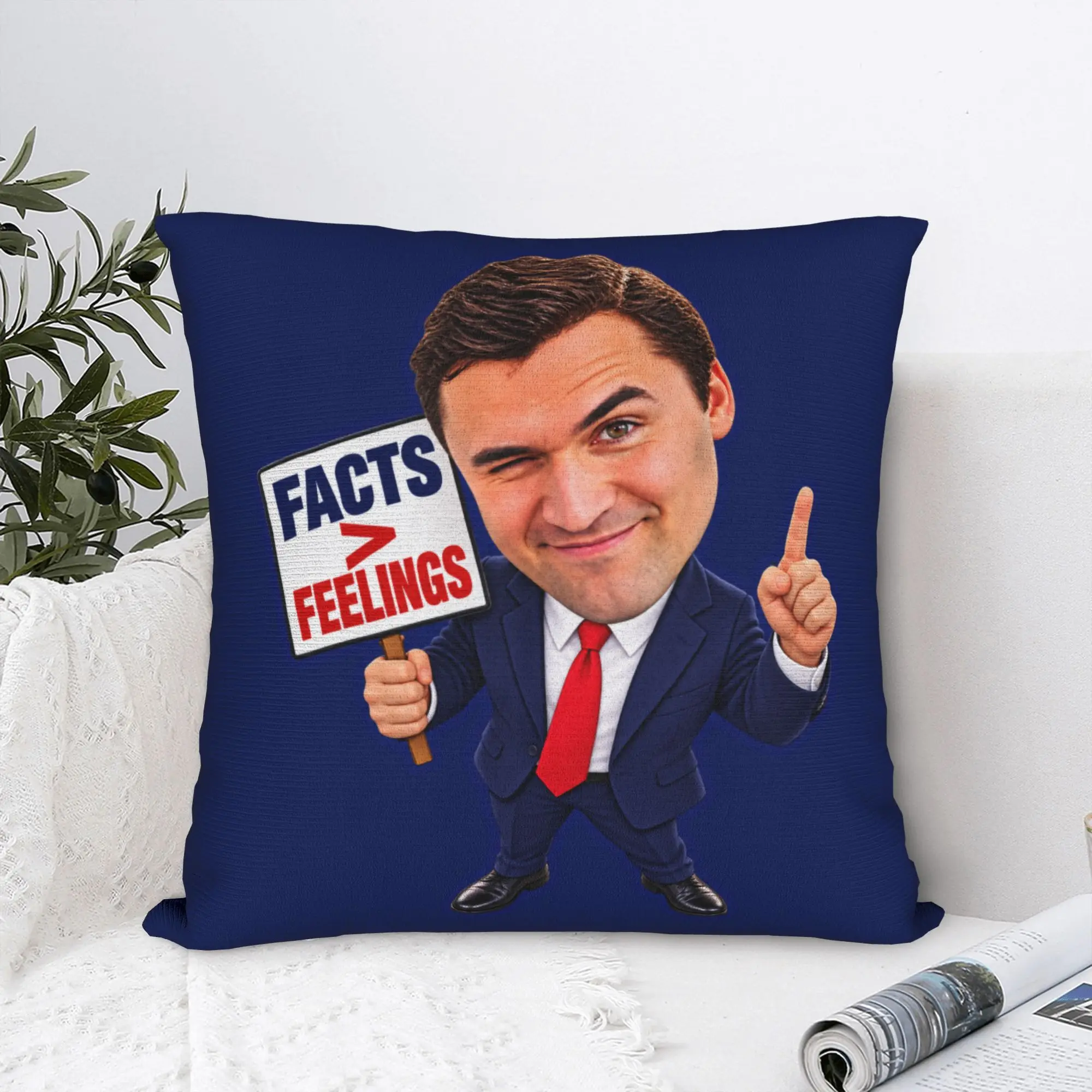 Charlie Kirk Meme Pillowcases  Kawaii Pillow Case For Office Car Home Decor Soft Pillow Cover