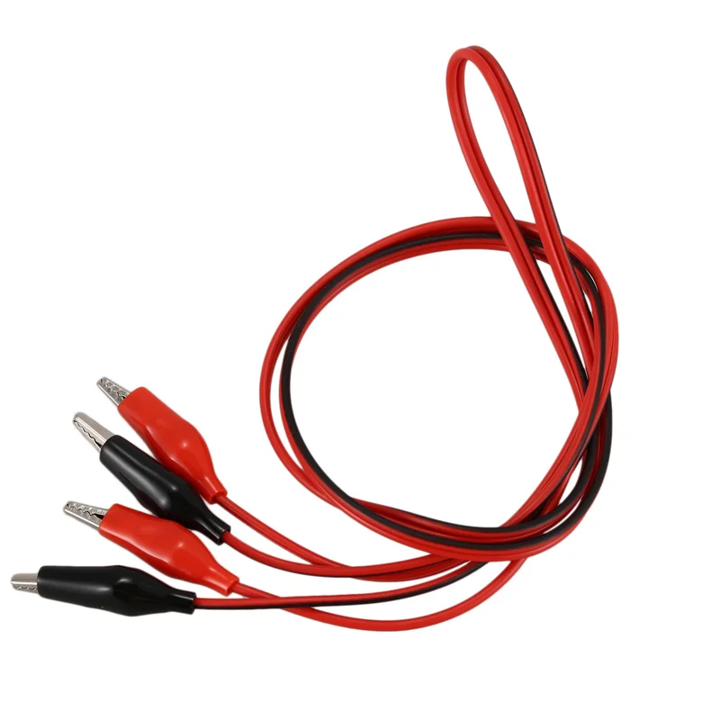 NOCM 4X 1M Double-End Alligator Clips Test Lead Jumper Wire