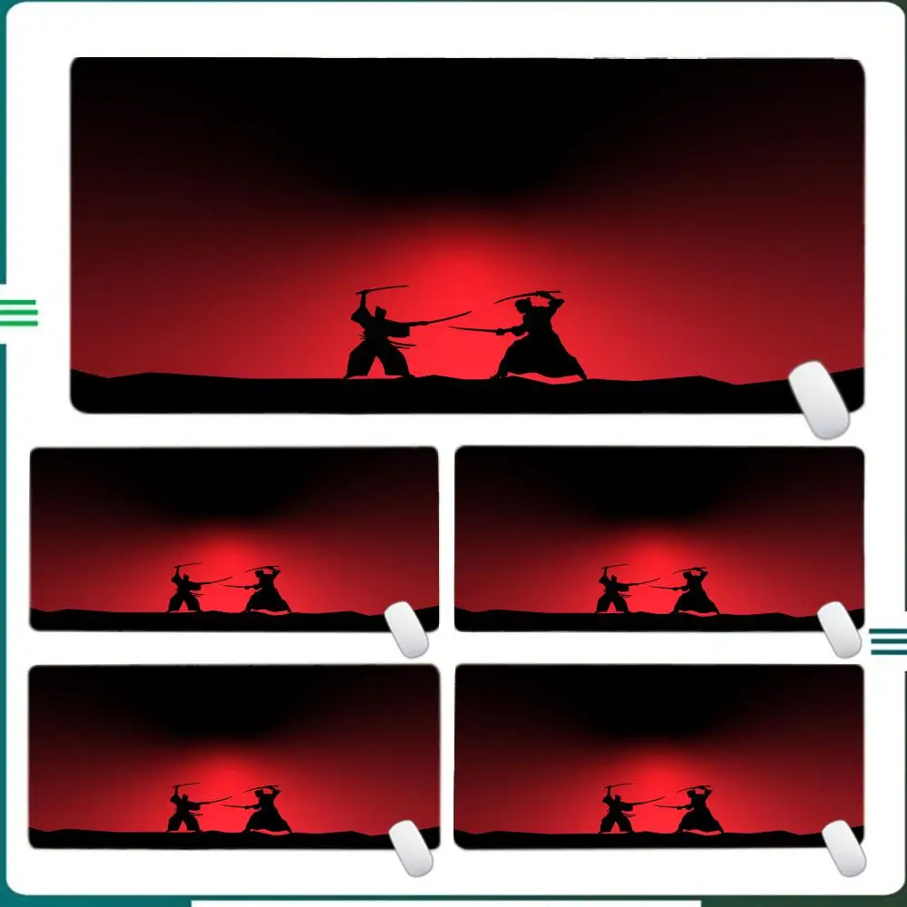 

New Japanese Samurai Tree Sun Mouse Pad Gaming XL Computer Home Mousepad XXL Desk Mats Natural Rubber Office Anti Slip