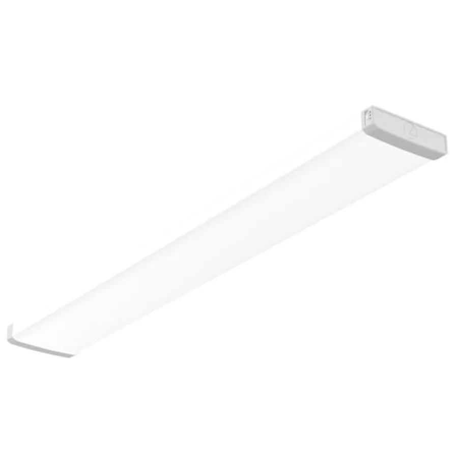TruWrap 4 Feet LED Ceiling Light Fixture, Low-Profile Wraparound LED Shop Light, Adjustable Lumens, Selectable Warm White/Cool