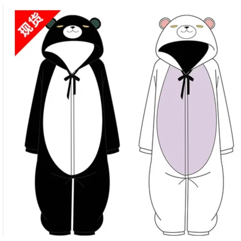 Dd12Anime Kuma Bear Yuna disfraz de Cosplay Kigurumi adulto Unisex pijamas mono de franela ropa de dormir Onesies