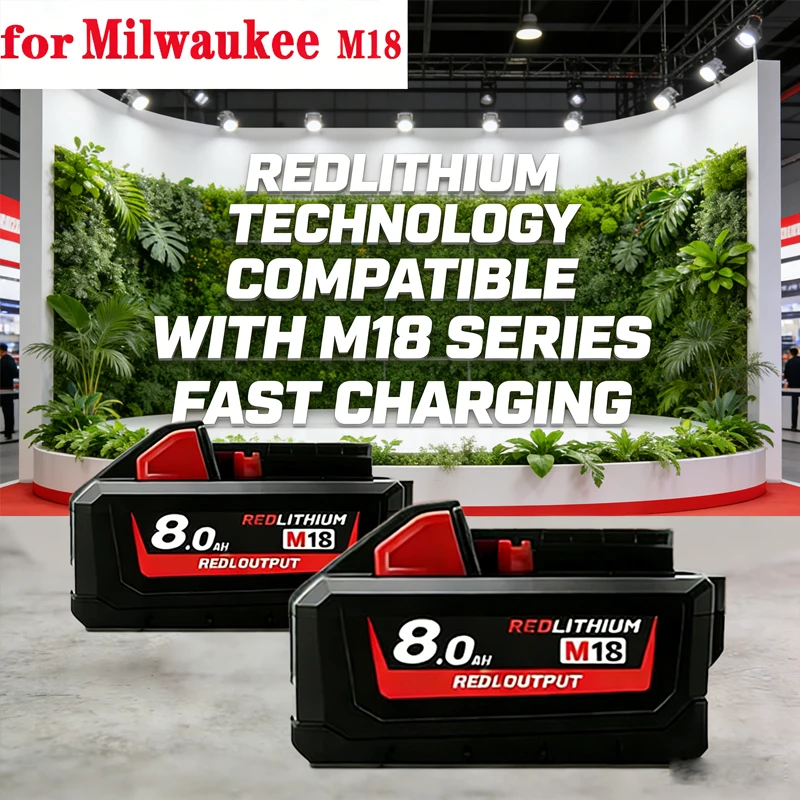 

Replace Original 18V 8Ah Replacement Lithium Ion Battery for Milwaukee M18 Powe Tool Batteries 48-11-1815 48-11-1850 48-11-1860