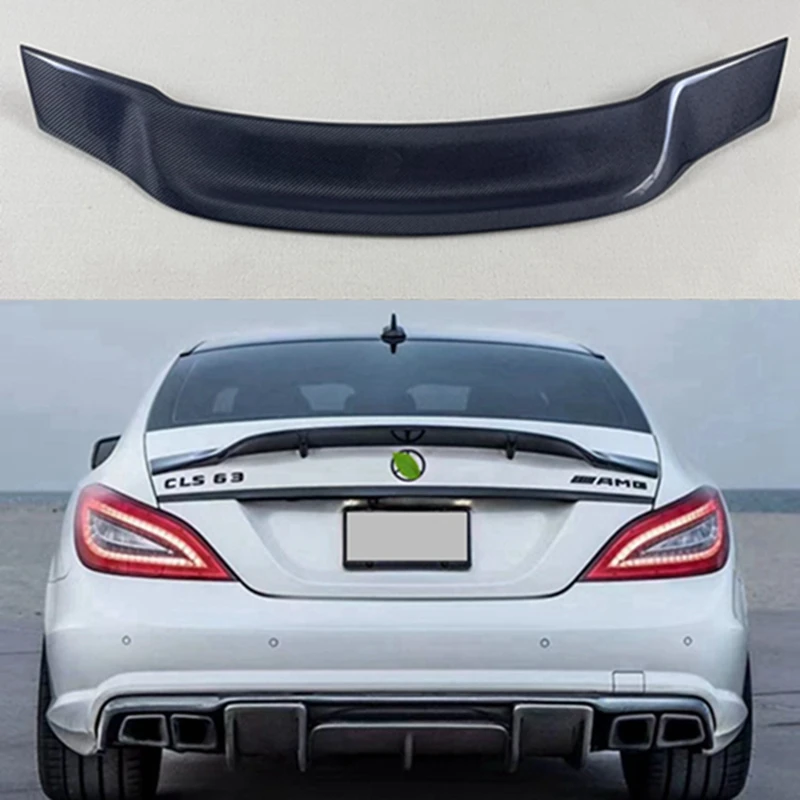 

For Mercedes-Benz CLS W218 R Style Carbon Fiber Rear Spoiler Trunk Wing 2011-2017 FRP / Forged carbon