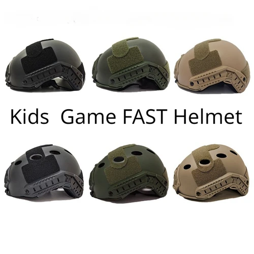 Casco protector táctico para niños juego PJ FAST casco niños al aire libre militar CS ejército Airsoft casco ligero
