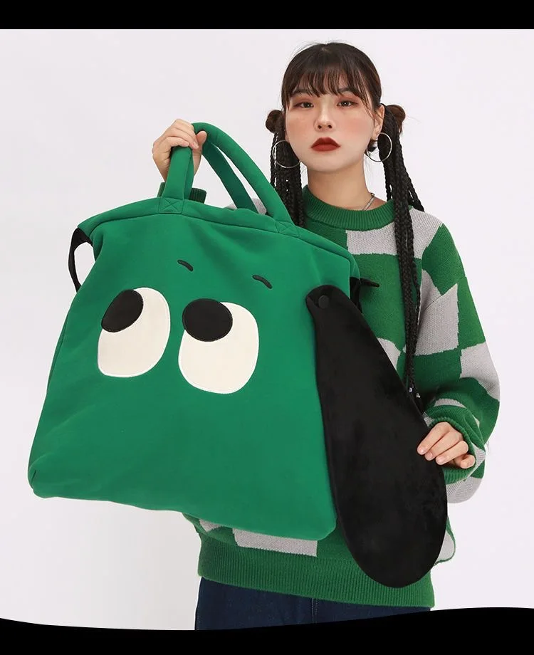 P55New Cute Cartoon Dogs Handbag Y2K Fashion Designer Women Shoulder Crossbody Bags Student Casual Large Capacity Shopping Totes