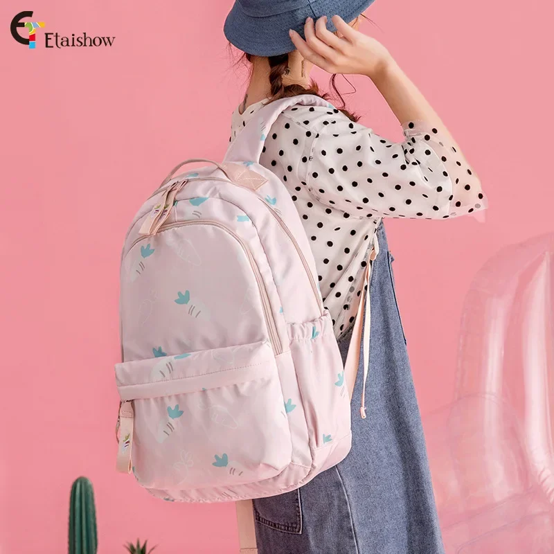 

Маленький свежий рюкзак Mori с принтом, женский школьный рюкзак для школьников средней школы, легкий рюкзак большой вместимости