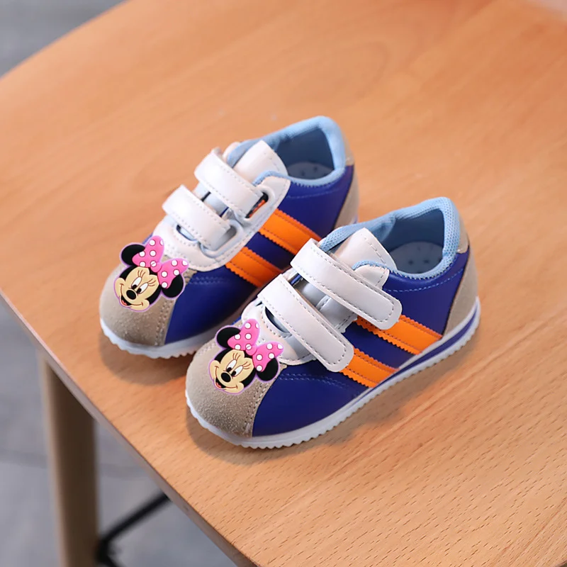 

Spring and Autumn Children Casual Shoes Disney boy girl cartoon Toddler Shoes Baby Mickey Mouse Boys Soft Sole Sneakers
