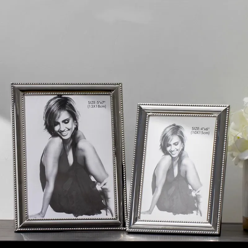 American Style Metal Photo Frame, Wall Mounted Wedding Photo 7-Inch 8-Inch Couple Photo Frame