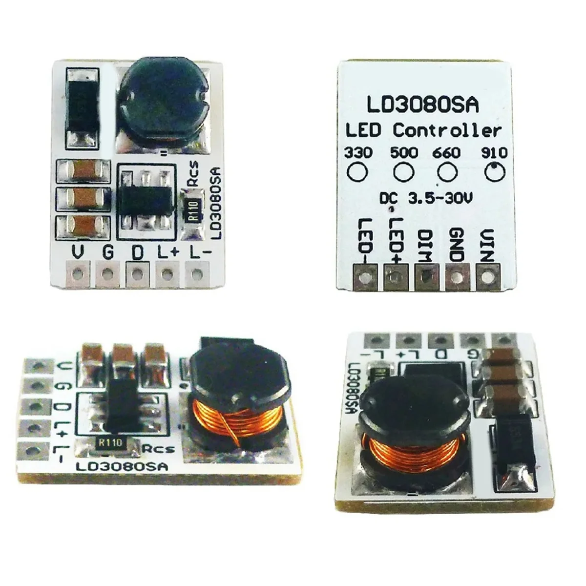 T36C LD3080SA 20W DC 3.5-30V Step-Down HB LED Driver Module DC-DC Buck Constant Current Module for Flashlight Headlight 910MA