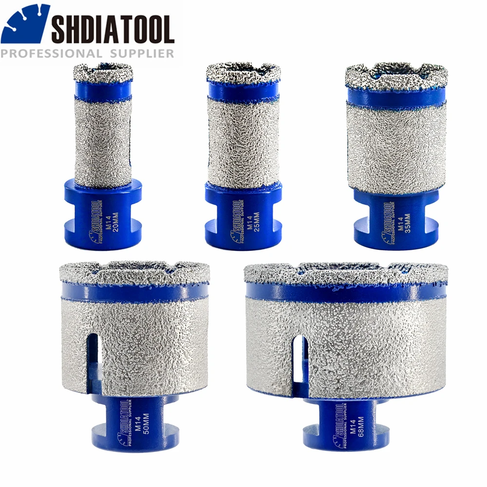 SHDIATOOL 1pc Diamond Drilling Finger Milling Bits 20/25/35/50/68mm Shaping Grinding Ceramic Tile Granite Enlarge Bevel Hole Saw