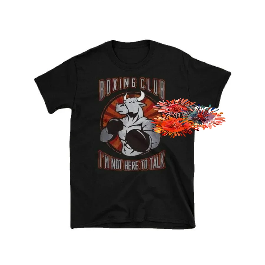 Bull Pro Boxing Boxer Boxing Motivation Gym Training T-Shirt 100% Cotton O-Neck Short Sleeve Casual Mens T-shirt Size S-3XL