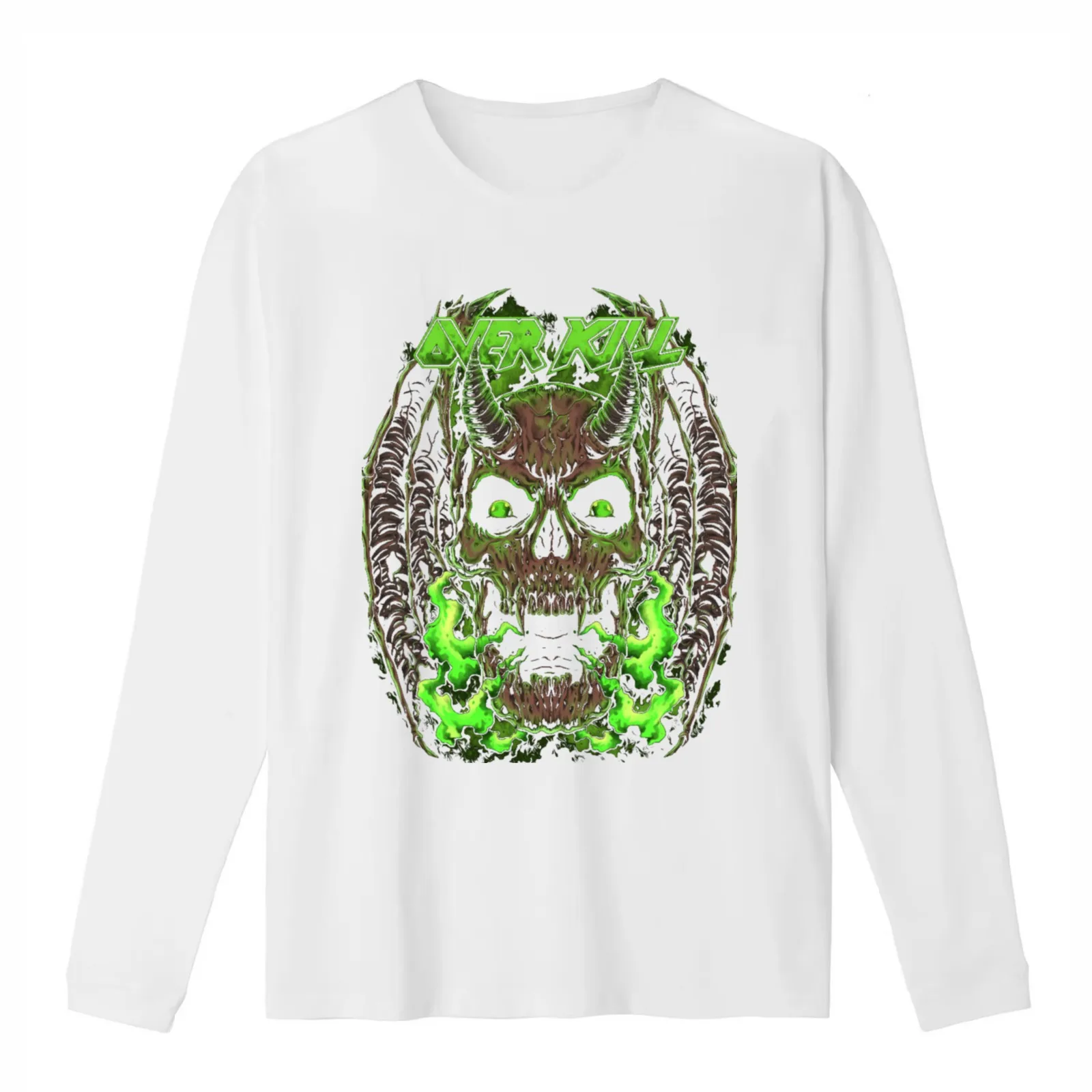 OVERKILL FEEL THE FIRE T-Shirt Summer Casual Cotton Tee Oversized Streetwear Tops Vintage Graphic Print Unisex Men Women