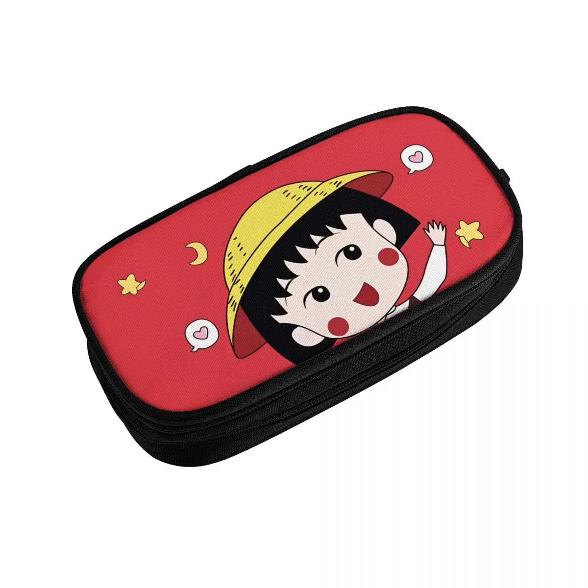 Japanese Cartoon Chibi Maruko-Chans Pencil Case Pencil Pouch Pen Box for Student Large Storage Bag Students School Zipper