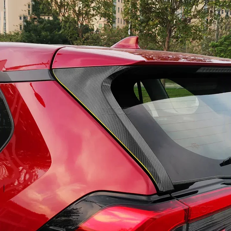 

For Toyota RAV4 XA50 2019 2020 2021 2022 2023 RAV 4 Hybrid ABS Car Rear Window C Pillar Post Cover Trim Molding Strip Stickers