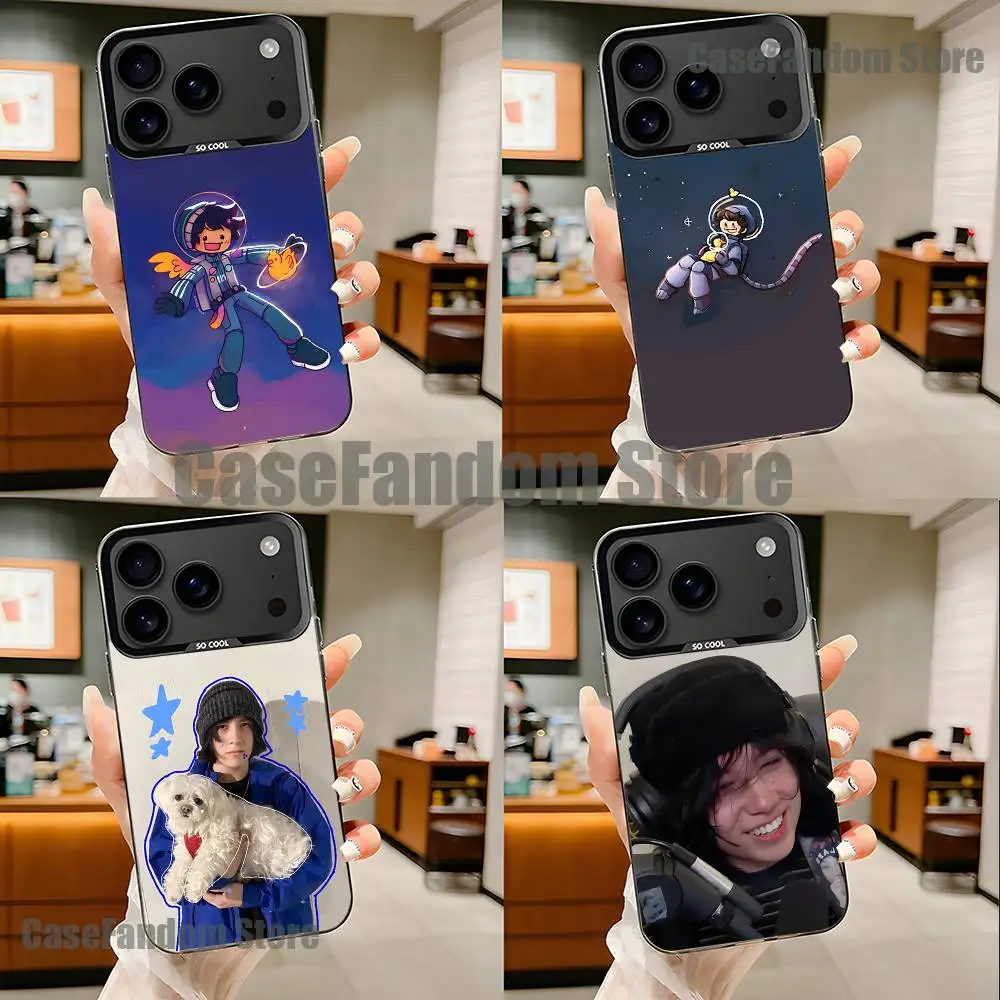 

Q-Quackity My Beloved Phone Case For iPhone 17,16,15,14,13,12,11,Pro,Max,Plus,Black Matte Shockproof Cover