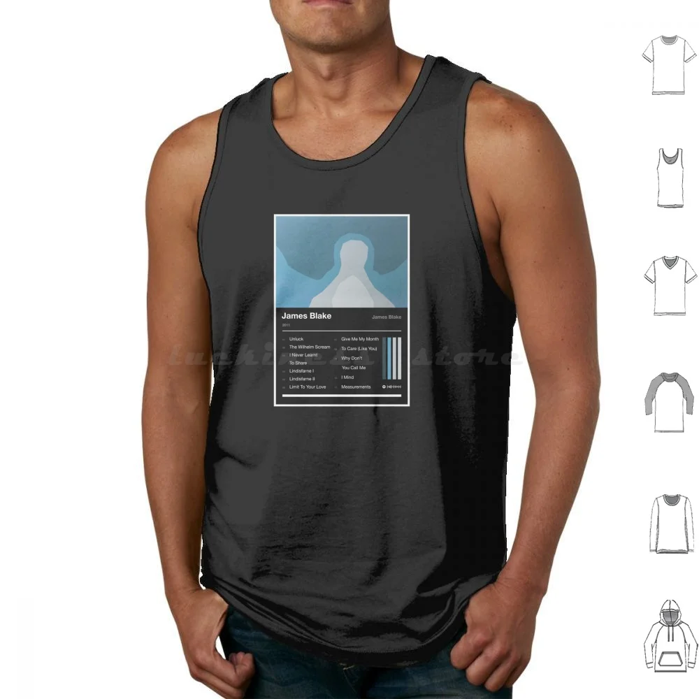 James Blake Tracklist ( Inverted ) Tank Tops Print Cotton Overgrown Music Blake James Album James Blake Retrograde The