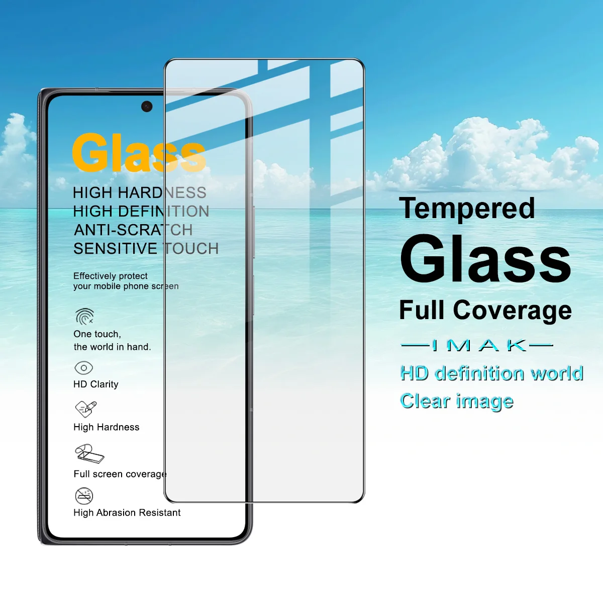 

IMAK Pro+ Tempered Glass for Honor Magic V6 5G Screen Protector Film