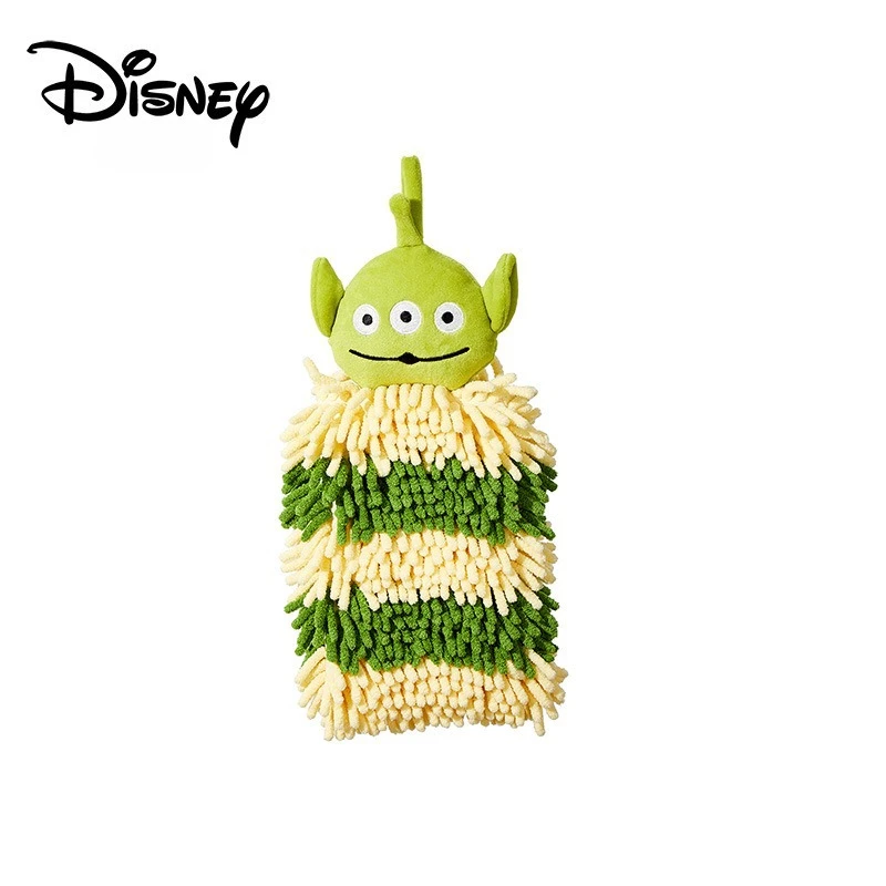ตุ๊กตาดิสนีย์ Chenille เช็ดผ้าเช็ดมือหนาผ้าเช็ดหน้าห้องน้ําแขวนการ์ตูนผ้าขนหนูดูดซับไม่มีขน