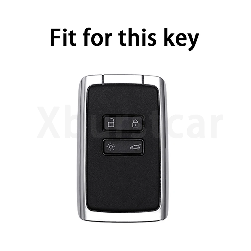 Gold Edge TPU Shell Fob Car Smart Key Case Cover For Renault Talisman Espace Zoe Koleos Kadjar Clio Megane Scenic Dacia Sandero