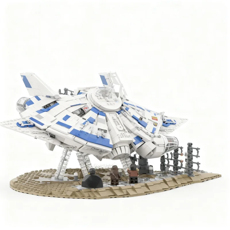 1073 Piezas MOC, Maqueta Creativa de Kessel Run con Soporte de Exhibición, Rompecabezas Personalizado, Ideas de Bricolaje, Juguete, Regalo de Cumpleaños, Ladrillos, Regalos para Fiestas