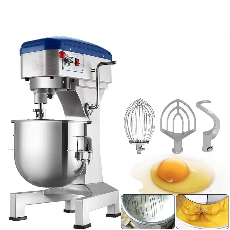 20L 30L Multifunctional Commercial Planetary Stand Cake Bread Dough Food Mixer 3-in-1 Blender for Baking Bakery Equipment