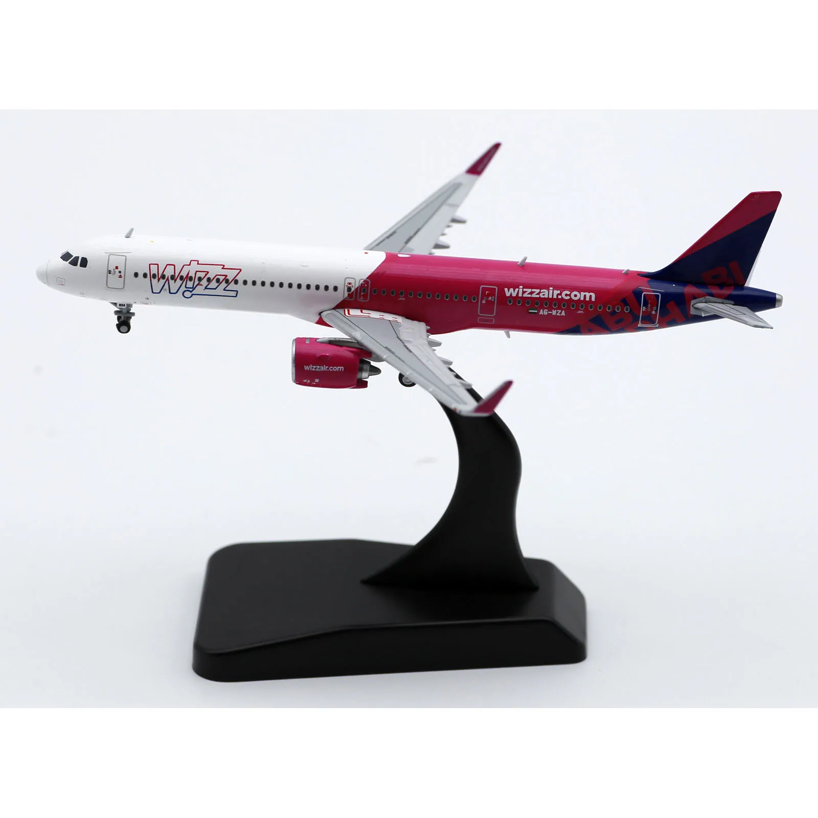 LH4196 Alloy Collectible Plane Gift JC Wings 1:400 Wizz Air Abu Dhabi Airbus A321NEO Diecast Aircraft JET Model A6-WZA