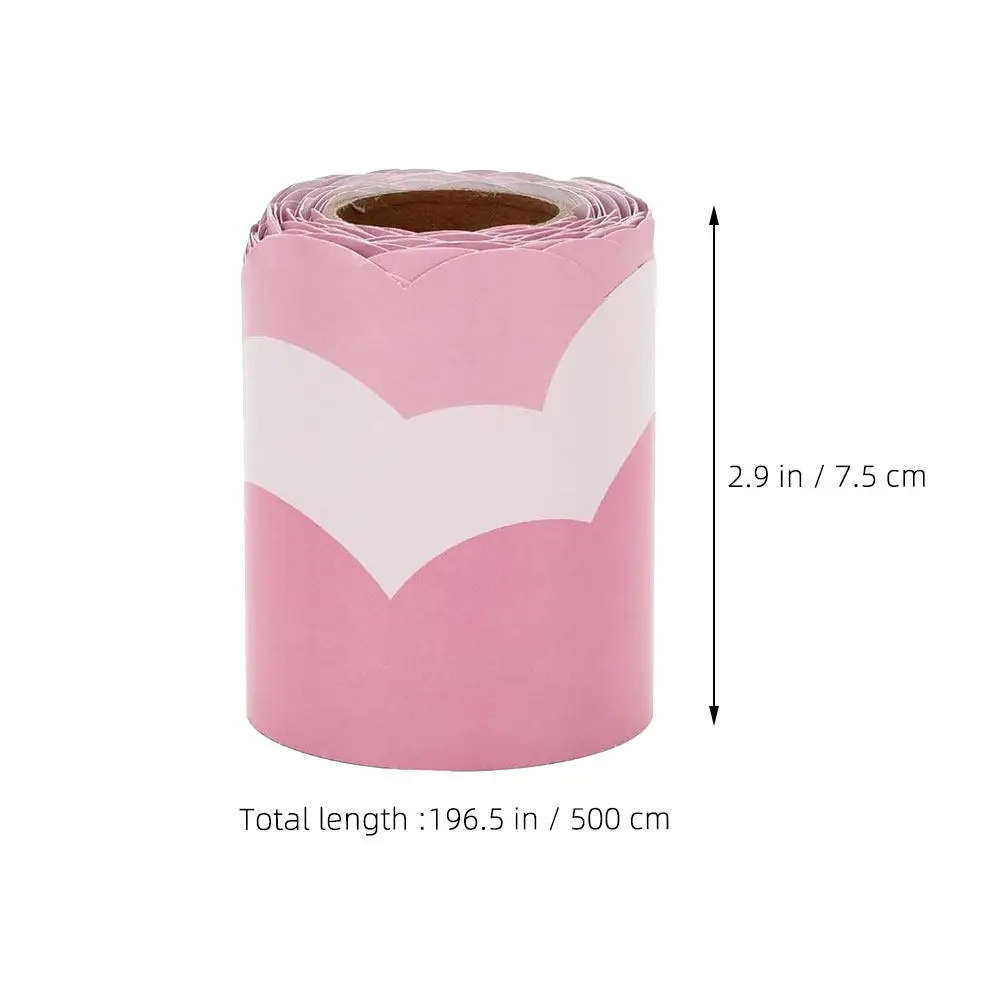 Classroom Border Decal 1 Roll Cloud Shaped Bulletin Board Sticker Decorative Chalkboard Trim DIY Adjustable Easy Peel Off