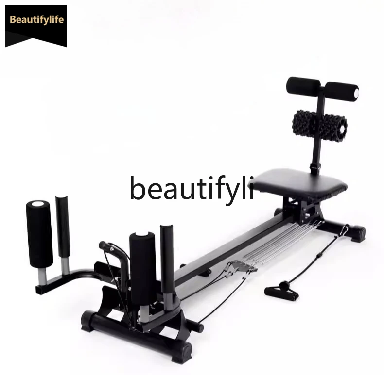 

Rowing Machine Home Fitness Equipment Foldable Sit-up Assistant Multi-Functional