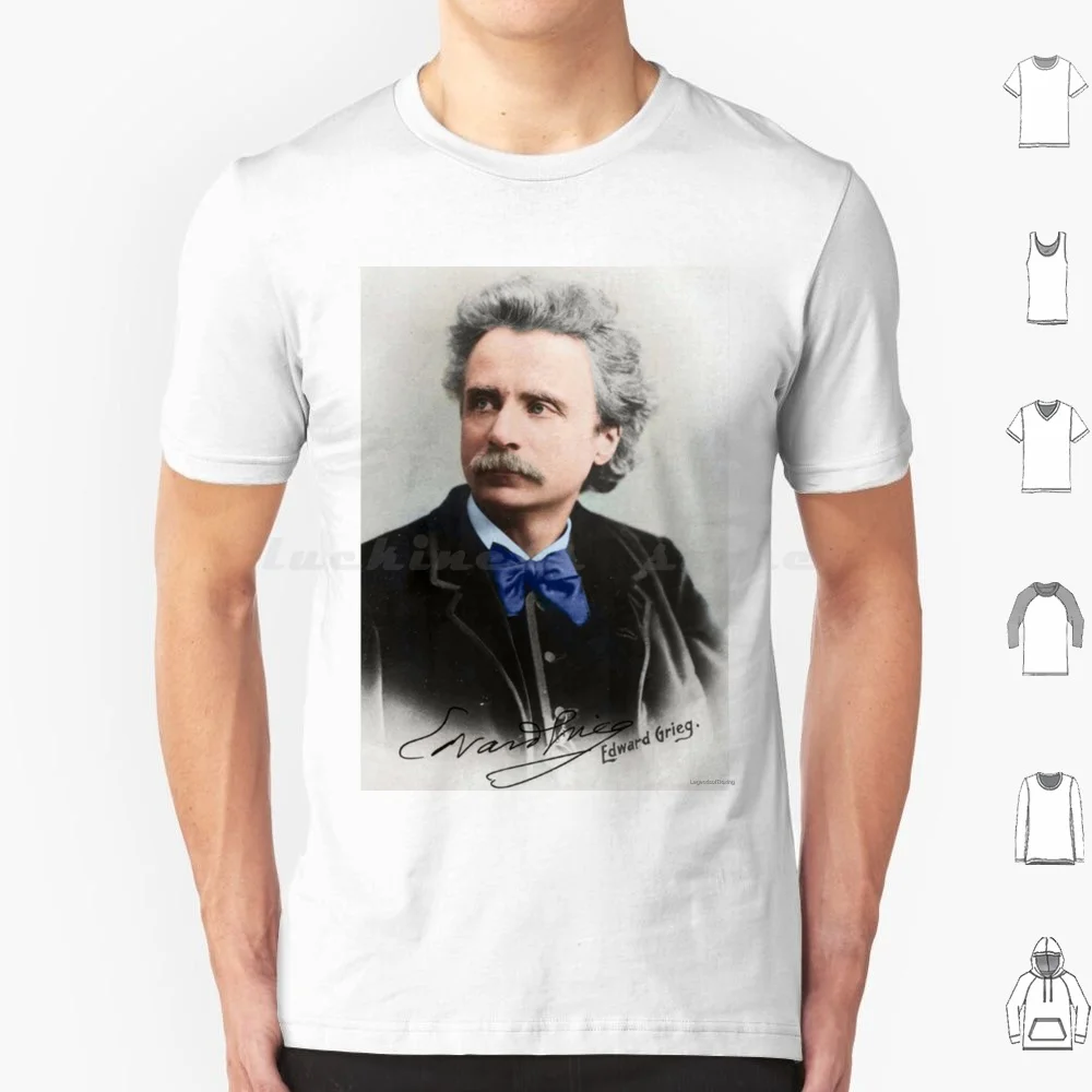 

Edvard Grieg-Componist Colorized T Shirt Big Size 100% Cotton Grieg Music Composer Classical Beethoven Classical Music Musician