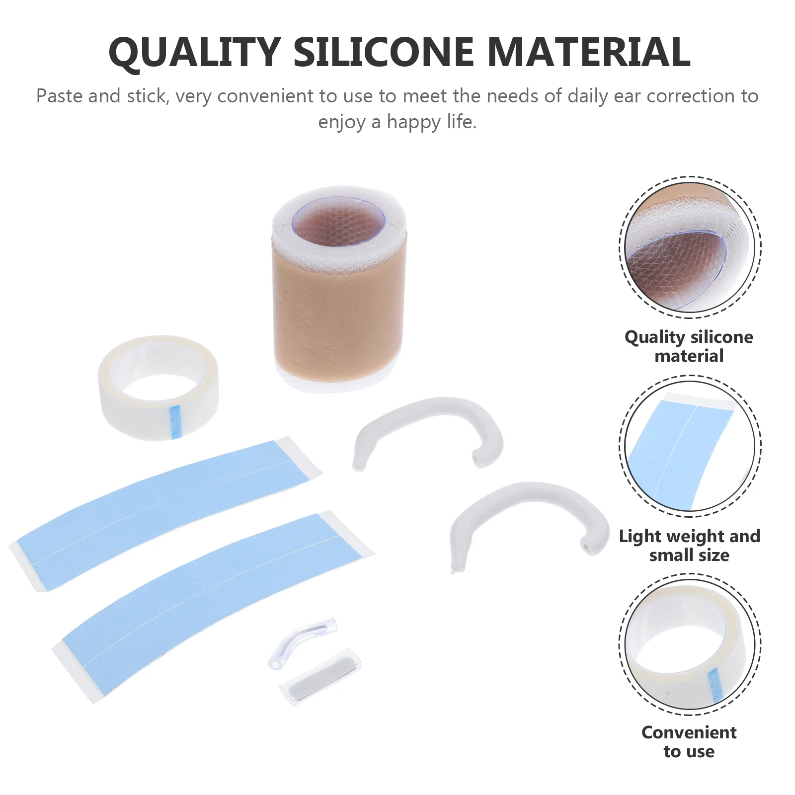 

Baby Ear Sticker Auricle Corrector Silica Infant Kids Protruding Ear Support Tool Correction Aid Soft Breathable