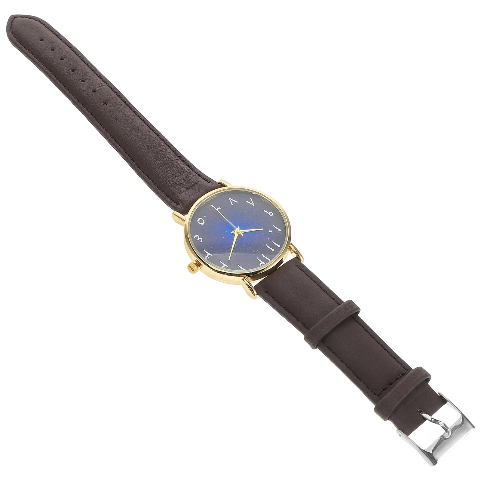 นาฬิกาข้อมือสกายไดอัลตัวเลขภาษาอาหรับนาฬิกาสายรัดที่หรูหราสำหรับผู้ใหญ่ปรับแฟชั่นนาฬิกาตกแต่งได้