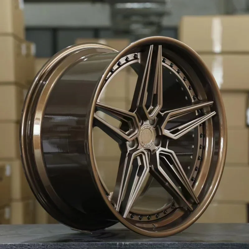 

24x 8 inch bronze aluminum alloy car wheels rims 2-piece forged process for benz