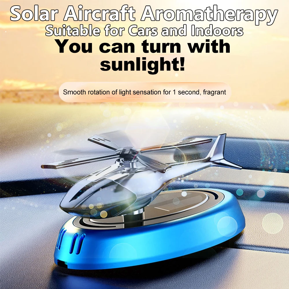 Solar Aircraft Aromatherapy Perfume Air Purification Container Car Center Console Ornaments Home Indoor Car General Aromatherapy
