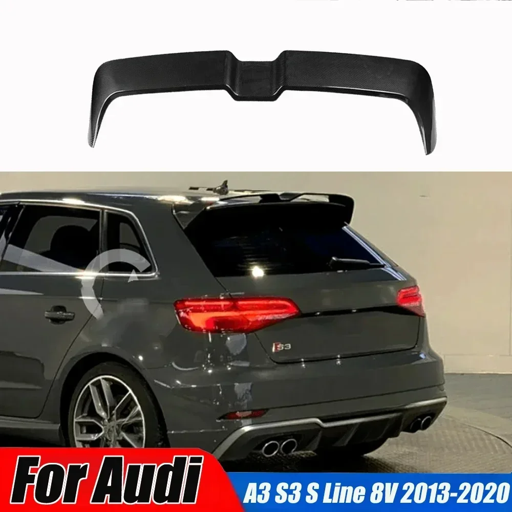 

Заднее хвостовое крыло для Audi A3 S3 S Line 8V 5Doors Hatchback 2013-2020 Стиль Задний багажник Крыло Спойлер Сплиттер Декоративные комплекты