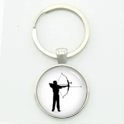 Archery Dart Pendant Keychain Fashion Sports Jewelry Pendant Fun Dart Keychain Sports Fan Team Gift Accessories