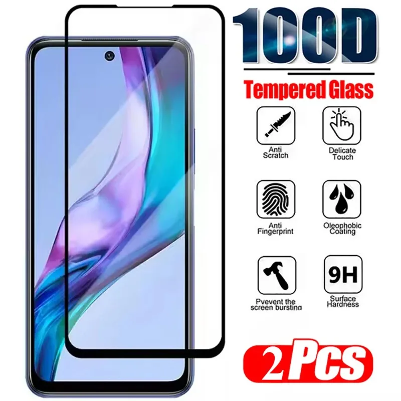 2Pcs HD Screen Protector For Redmi Note 7 8 9 10 Pro Max Tempered Glass For Redmi Note 10T 10s 9T 9s 8T Glass Protective Film