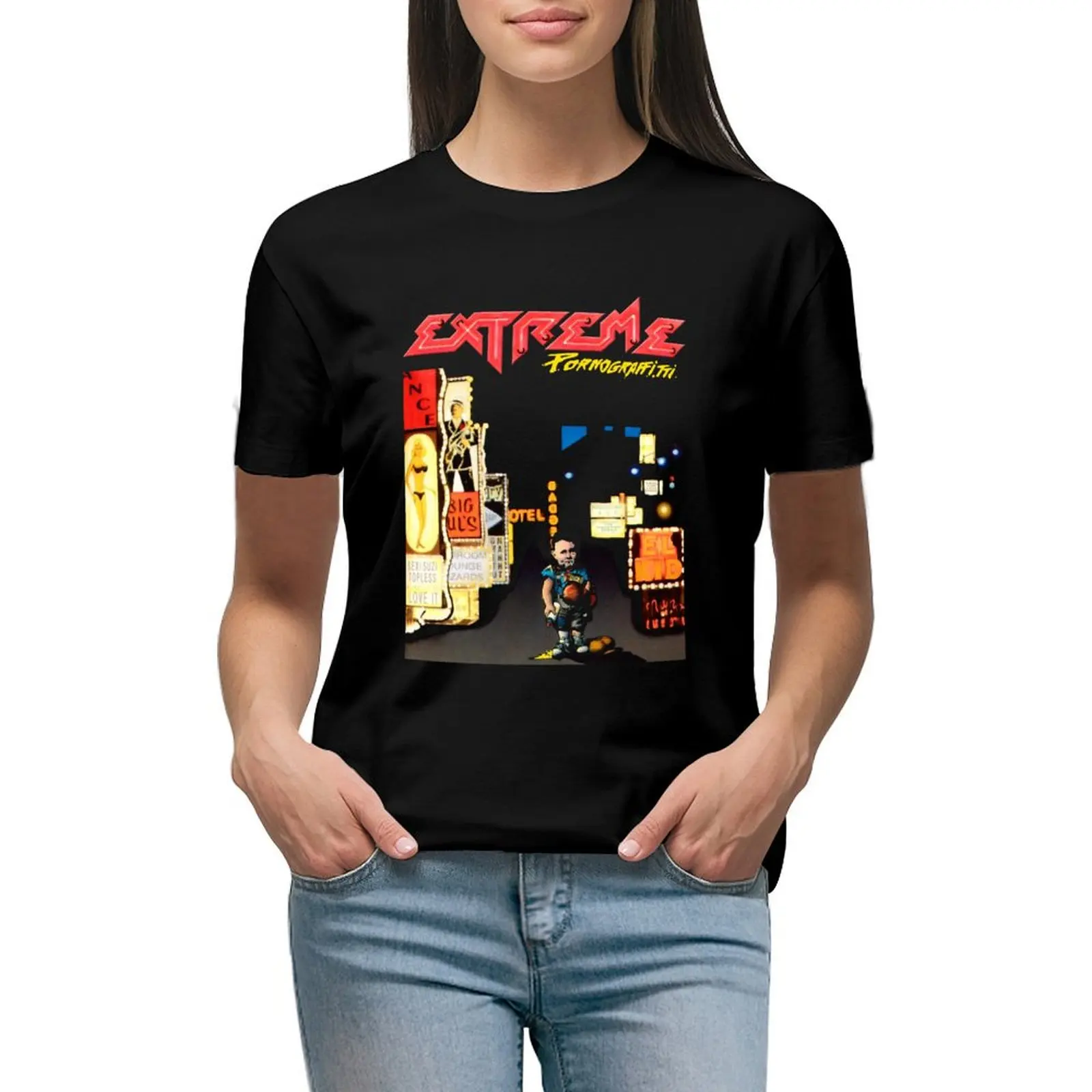 

Extreme Band Album For Fans T-Shirt hippie clothes kawaii clothes customs cat shirts for Women