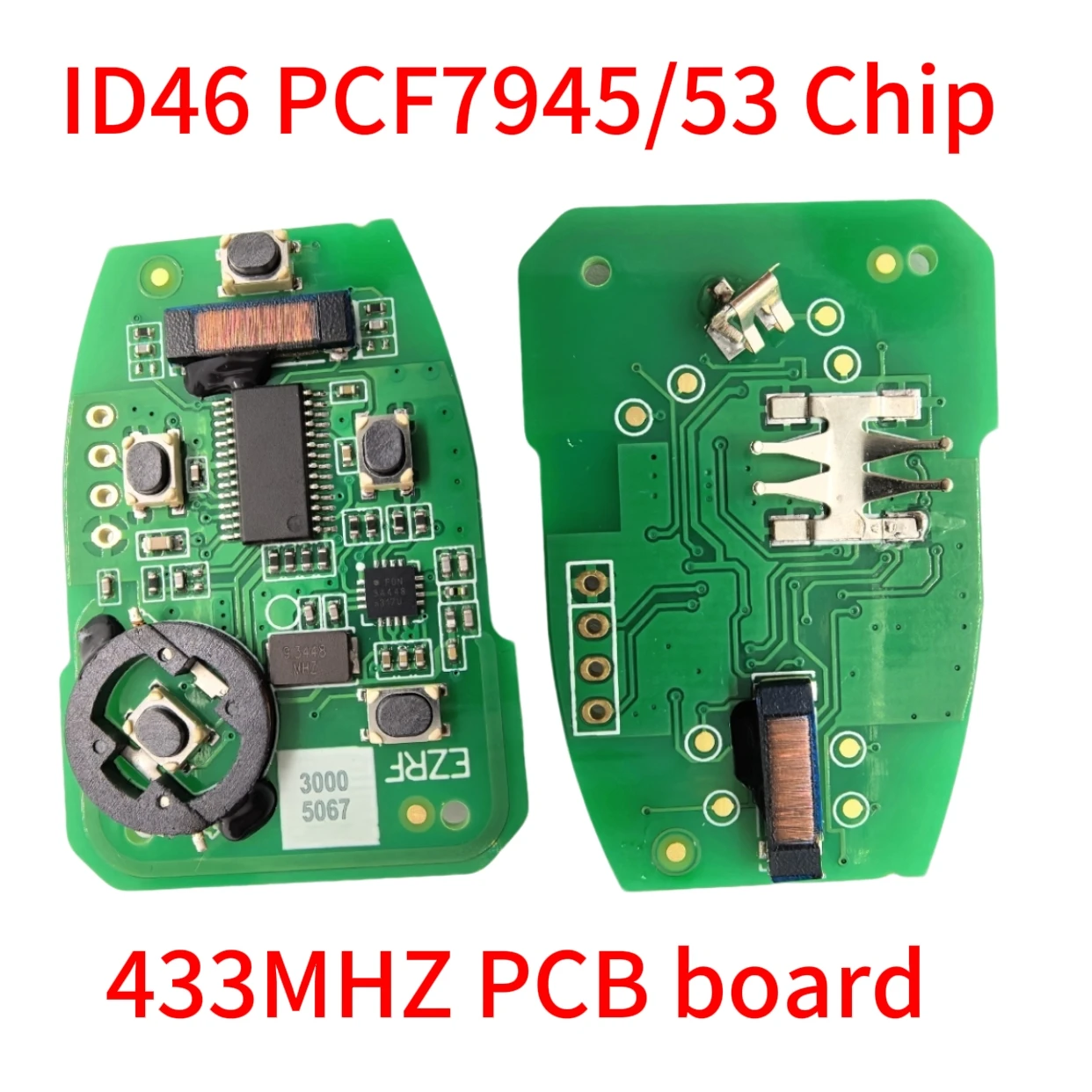 Jingxin Fernbedienung Autoschlüssel 5 Tasten für Jaguar XF XFR XK XKR XJ8 XK8 2007+ 315/433MHZ FSK ID46 KR55WK49244 C2P17156 Schlüsselloser Zugang – Detail 10