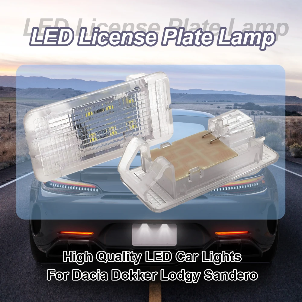 

1 шт. белые светодиодные фонари номерного знака автомобиля для Renault Arcana Clio Kangoo Koleos 2 Twingo Zoe
